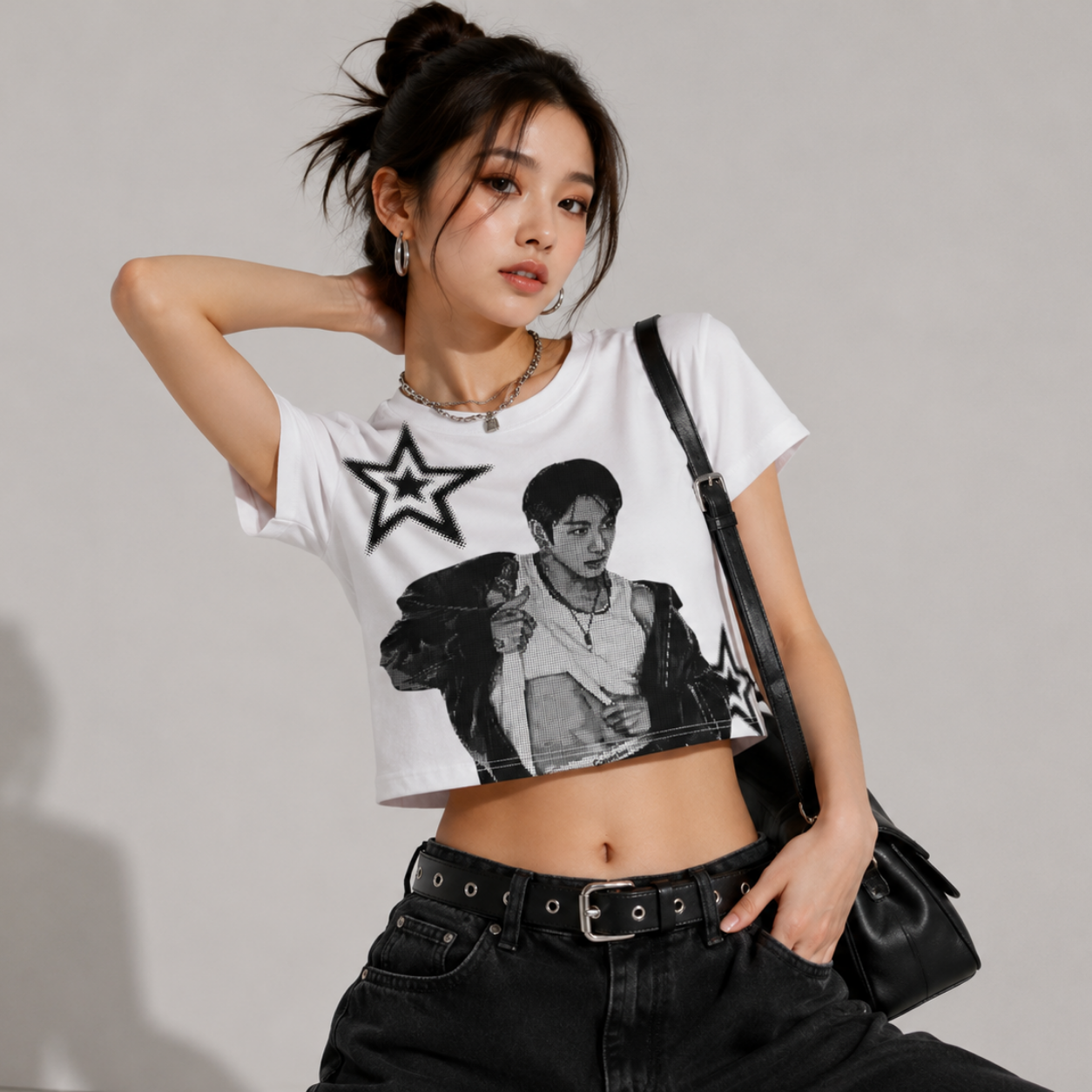 BTS Monochrome Crop-Top Collection
