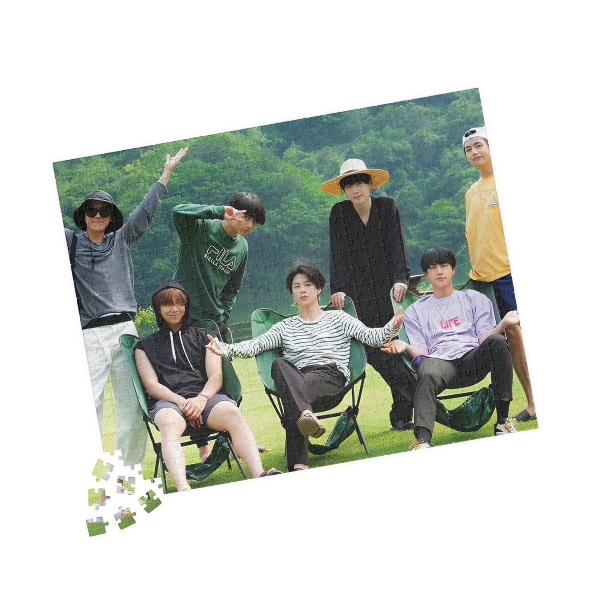 BTS Photo Memory Puzzle — in the soop Group Jigsaw (110/252/520/1014 pc)