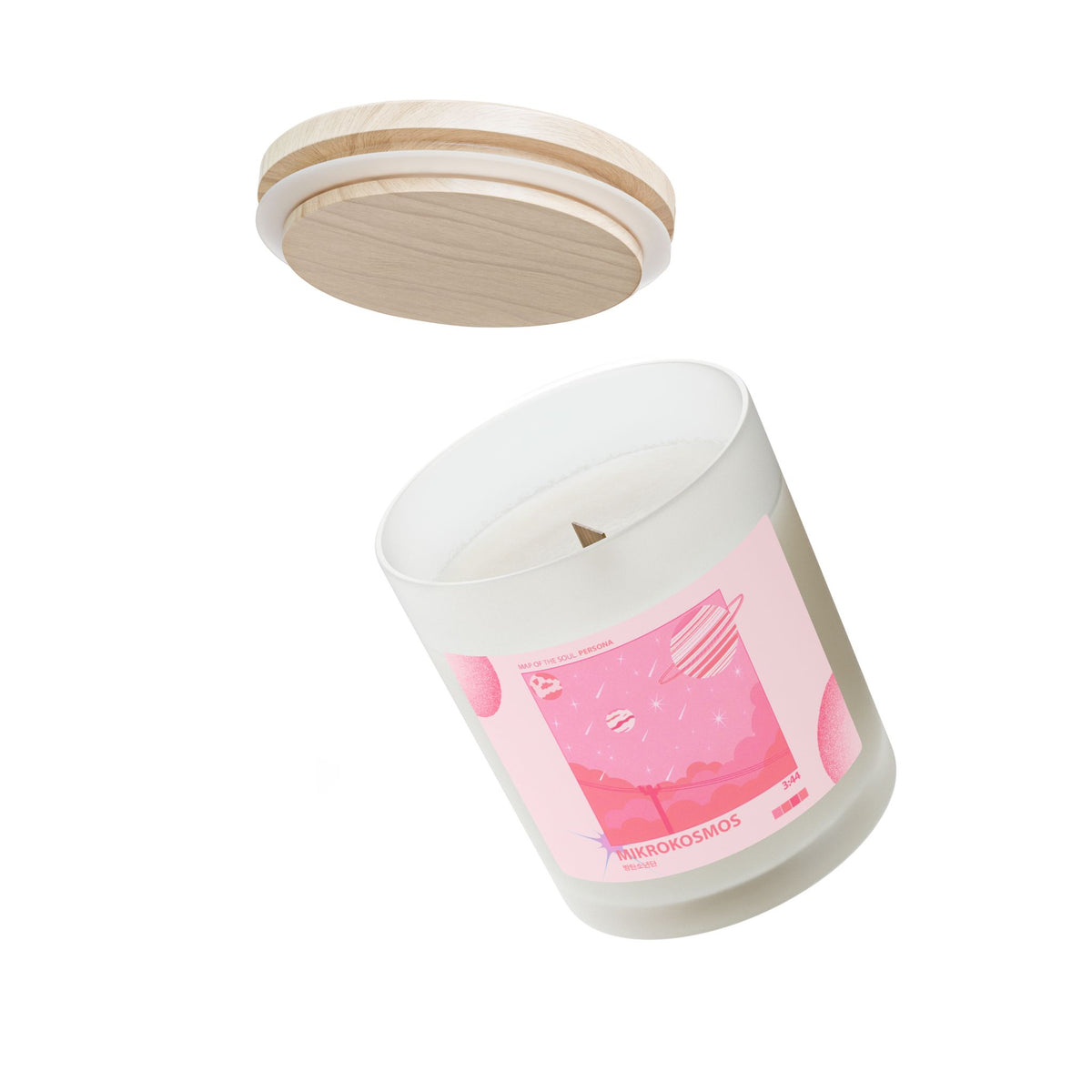 BTS Microcosmos Frosted Glass Candle — 11oz Mood & Space Scented Candle