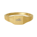 Jungkook JK logo Golen Stainless Stee Ring
