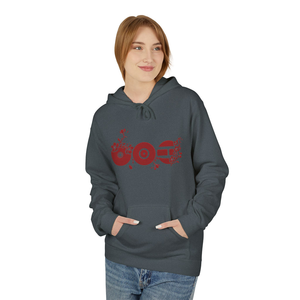 ARIRANG Cherry Blossom Hoodie With Traditional Floral Design