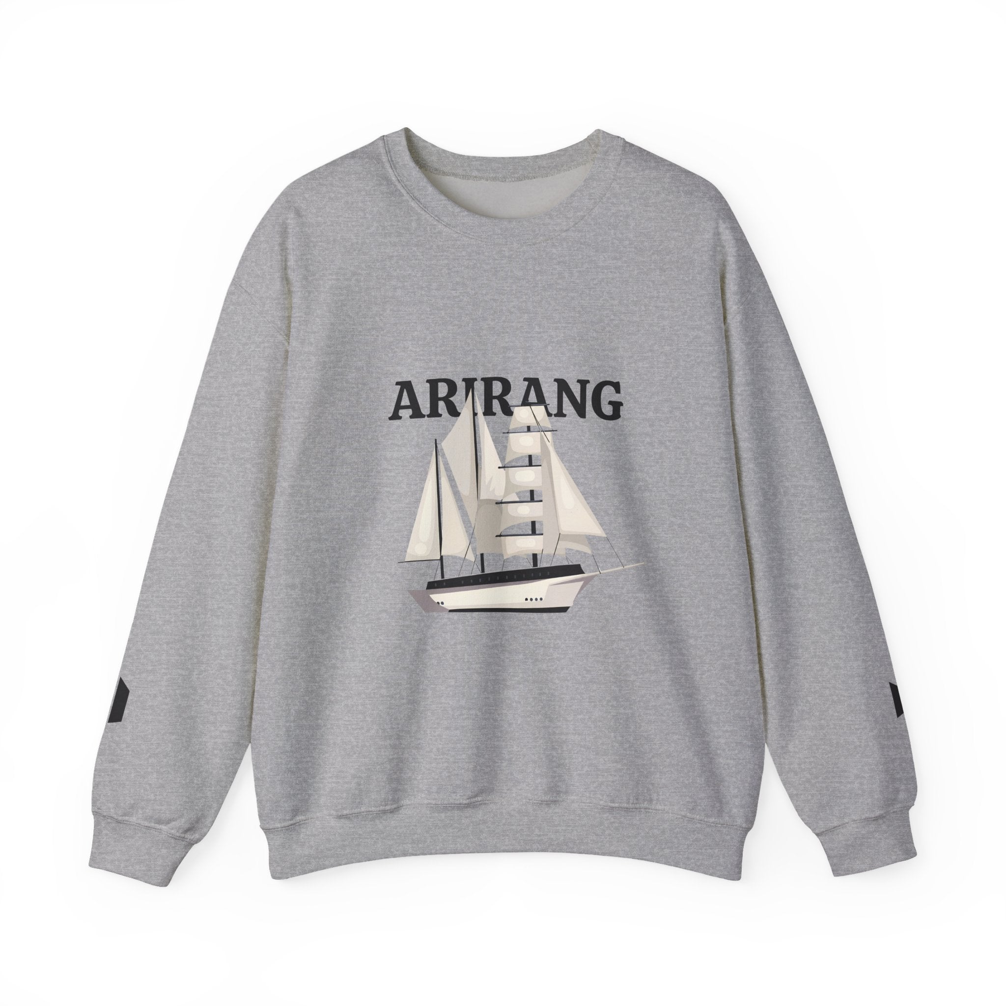Arirang Sailboat Graphic Sweatshirt | BTS swim graphic in the back