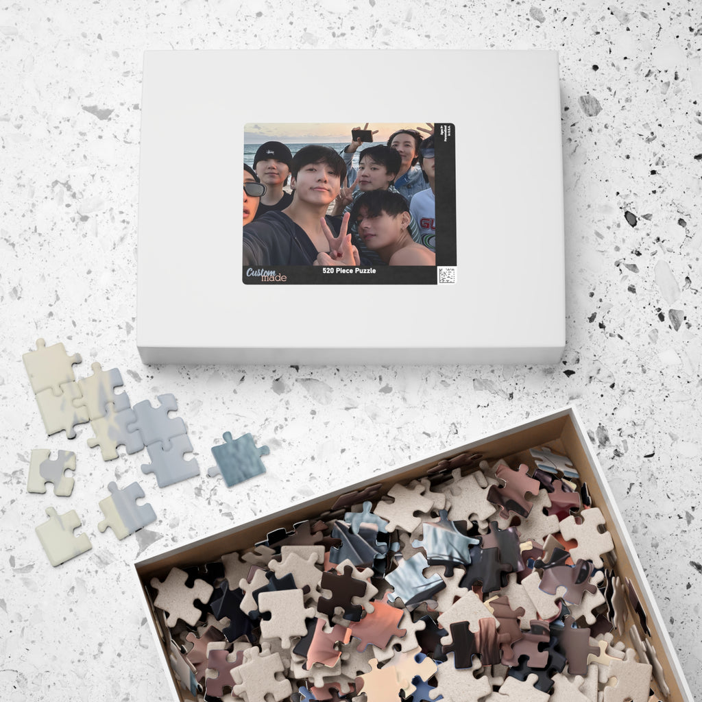 Photo Memory Puzzle — Beach Selfie Group Jigsaw (110/252/520/1014 pc)