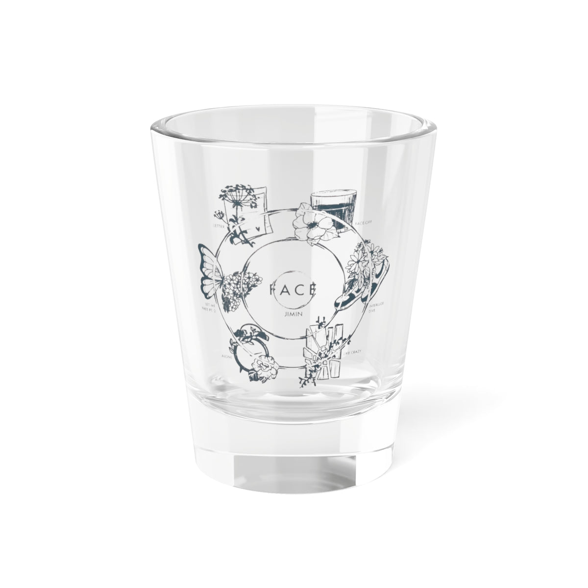 BTS Jimin FACE Shot Glass — 1.5oz