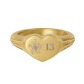 Gold Heart Jikook Ring