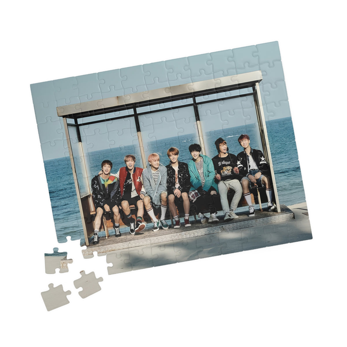 BTS Photo Memory Puzzle — spring day Group Jigsaw (110/252/520/1014 pc)