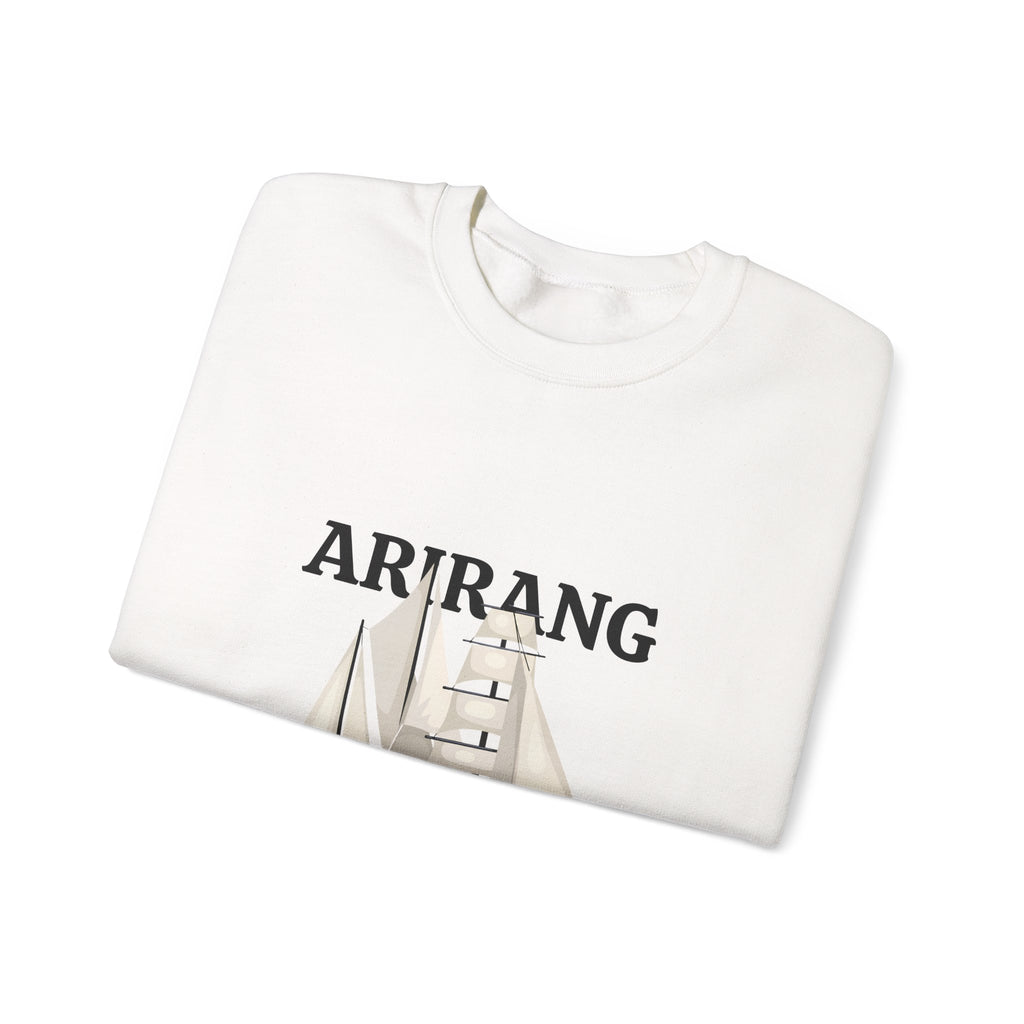 Arirang Sailboat Graphic Sweatshirt | BTS swim graphic in the back