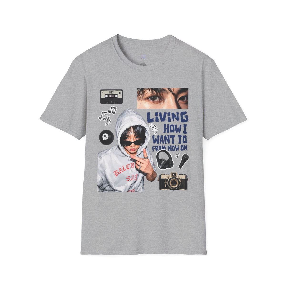 Jungkook bias T-shirt— Retro Photo Collage Tee