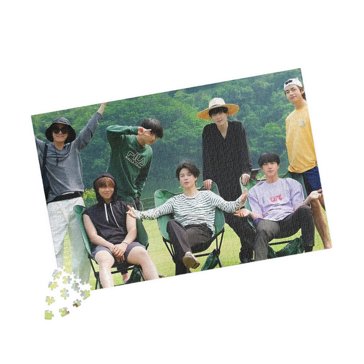 BTS Photo Memory Puzzle — in the soop Group Jigsaw (110/252/520/1014 pc)