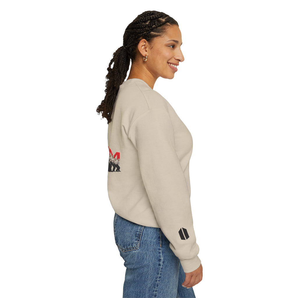 Arirang Sailboat Graphic Sweatshirt | BTS swim graphic in the back