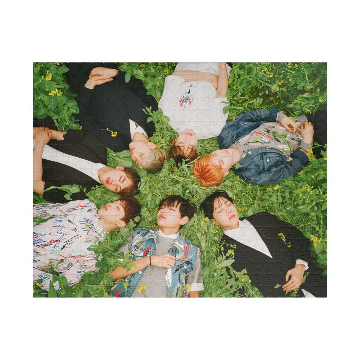 BTS Photo Memory Puzzle — RUN era Group Jigsaw (110/252/520/1014 pc)