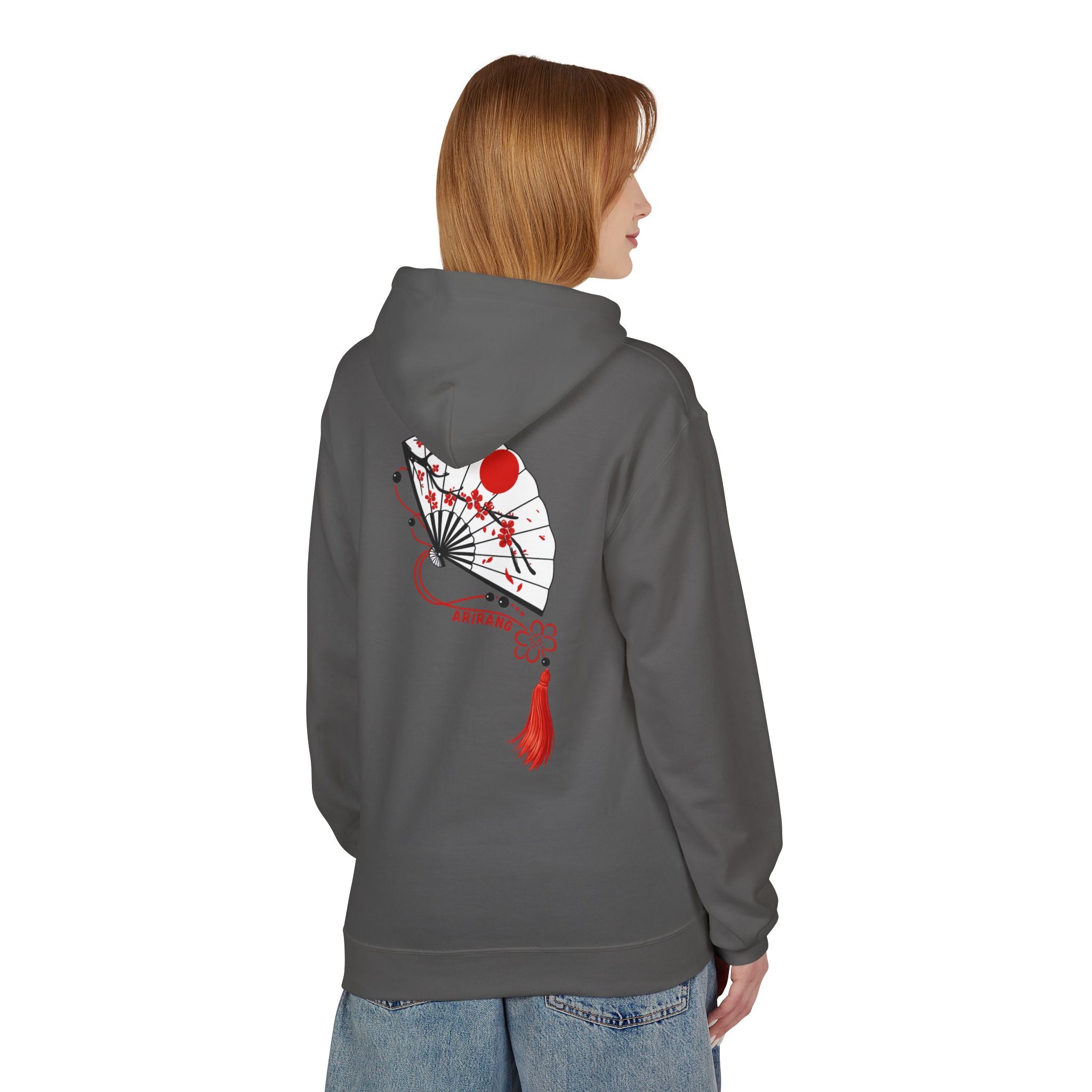 ARIRANG Cherry Blossom Hoodie With Traditional Floral Design