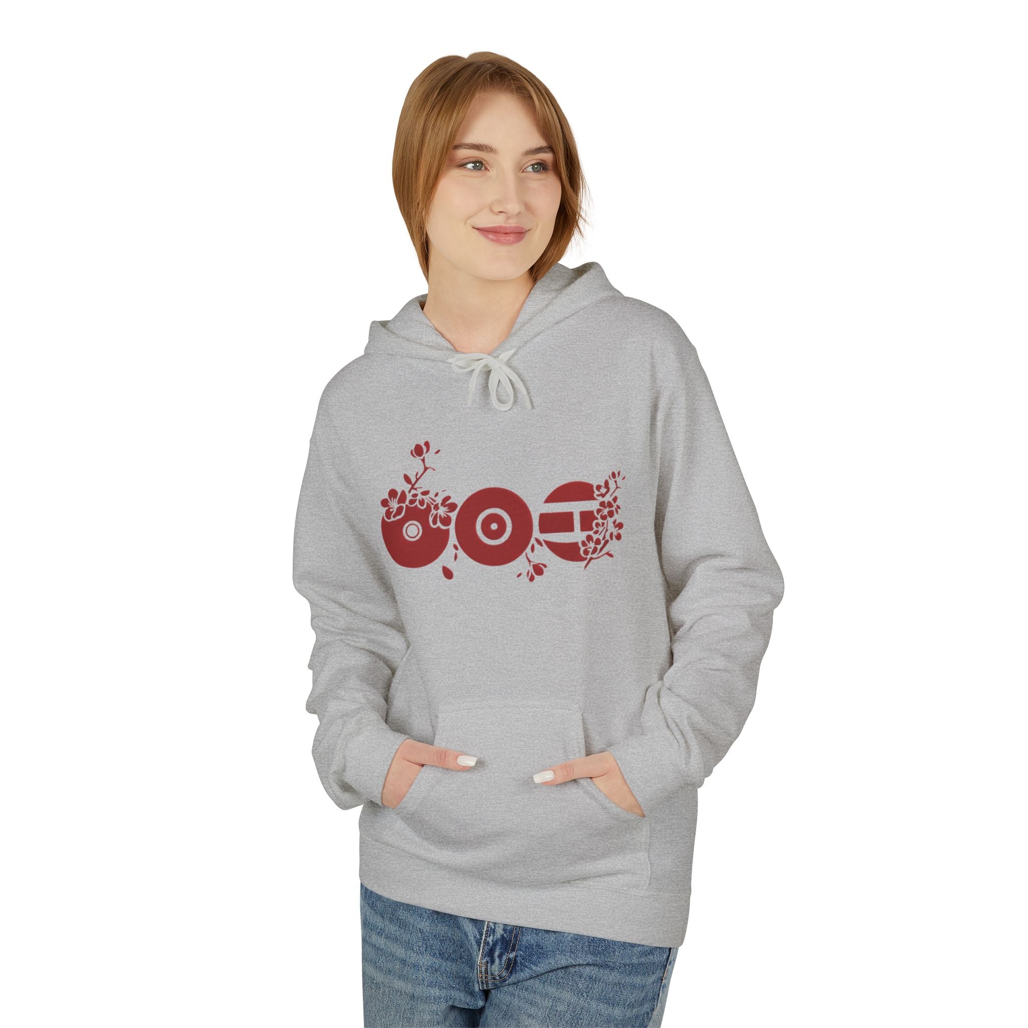 ARIRANG Cherry Blossom Hoodie With Traditional Floral Design
