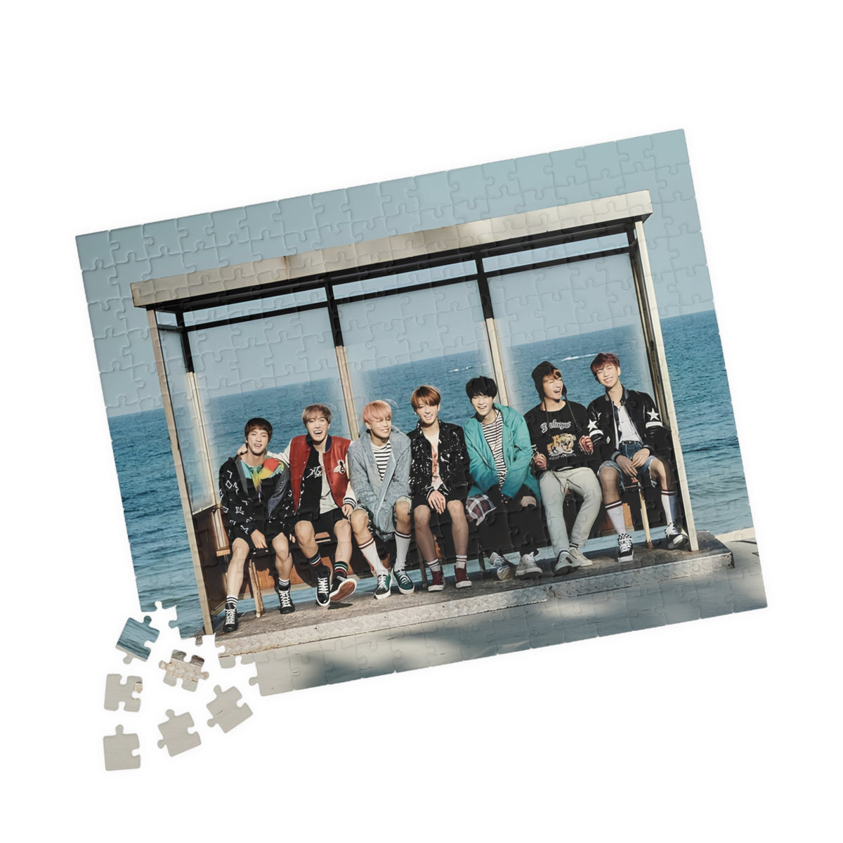 BTS Photo Memory Puzzle — spring day Group Jigsaw (110/252/520/1014 pc)