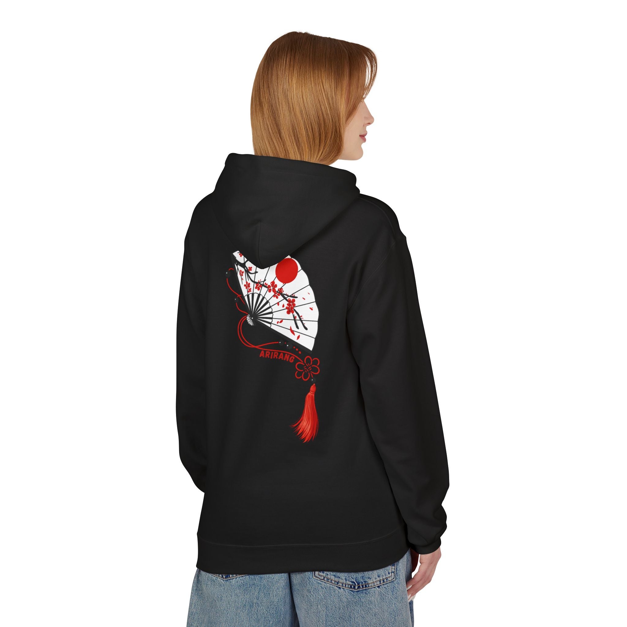 ARIRANG Cherry Blossom Hoodie With Traditional Floral Design