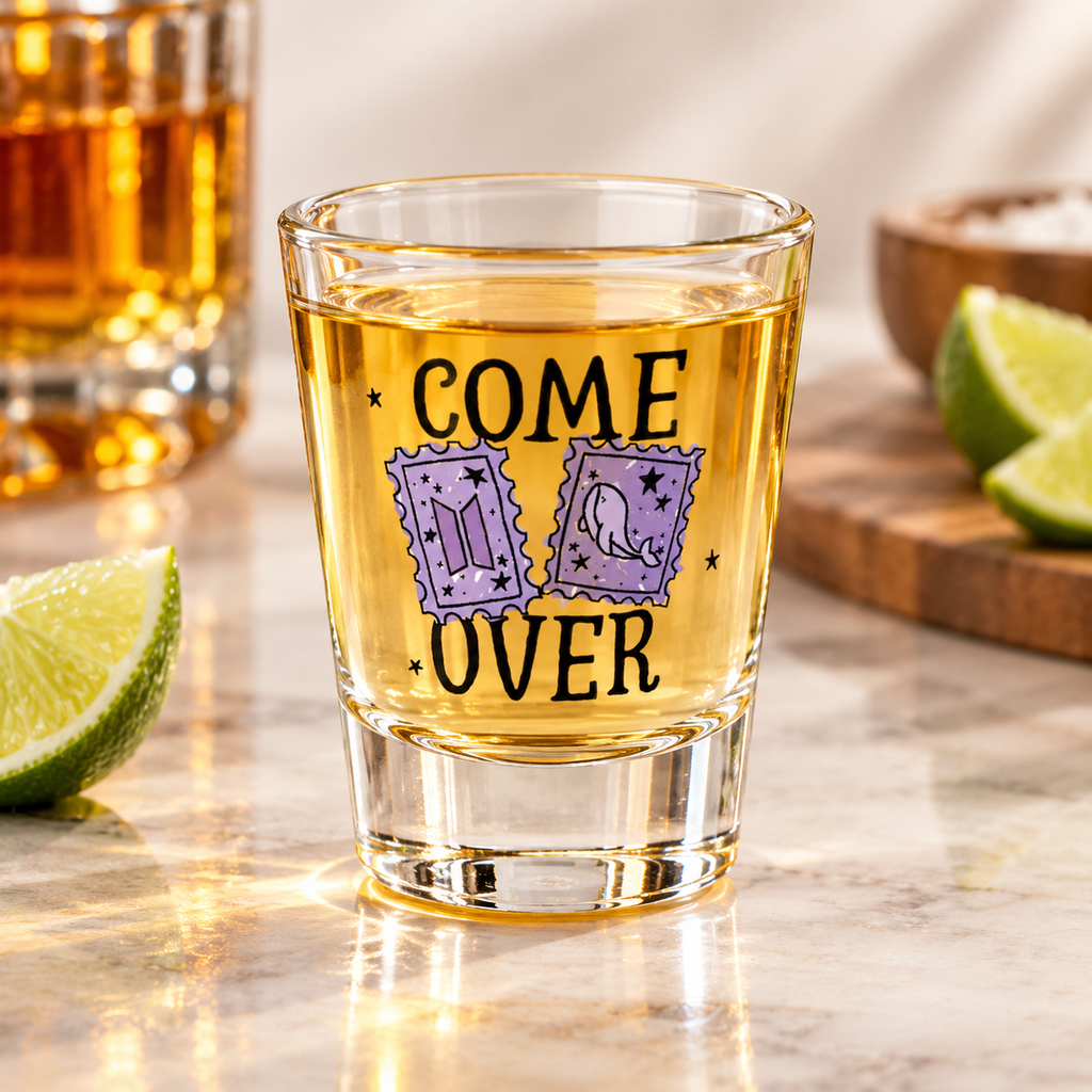 BTS Come Over Shot Glass — 1.5oz