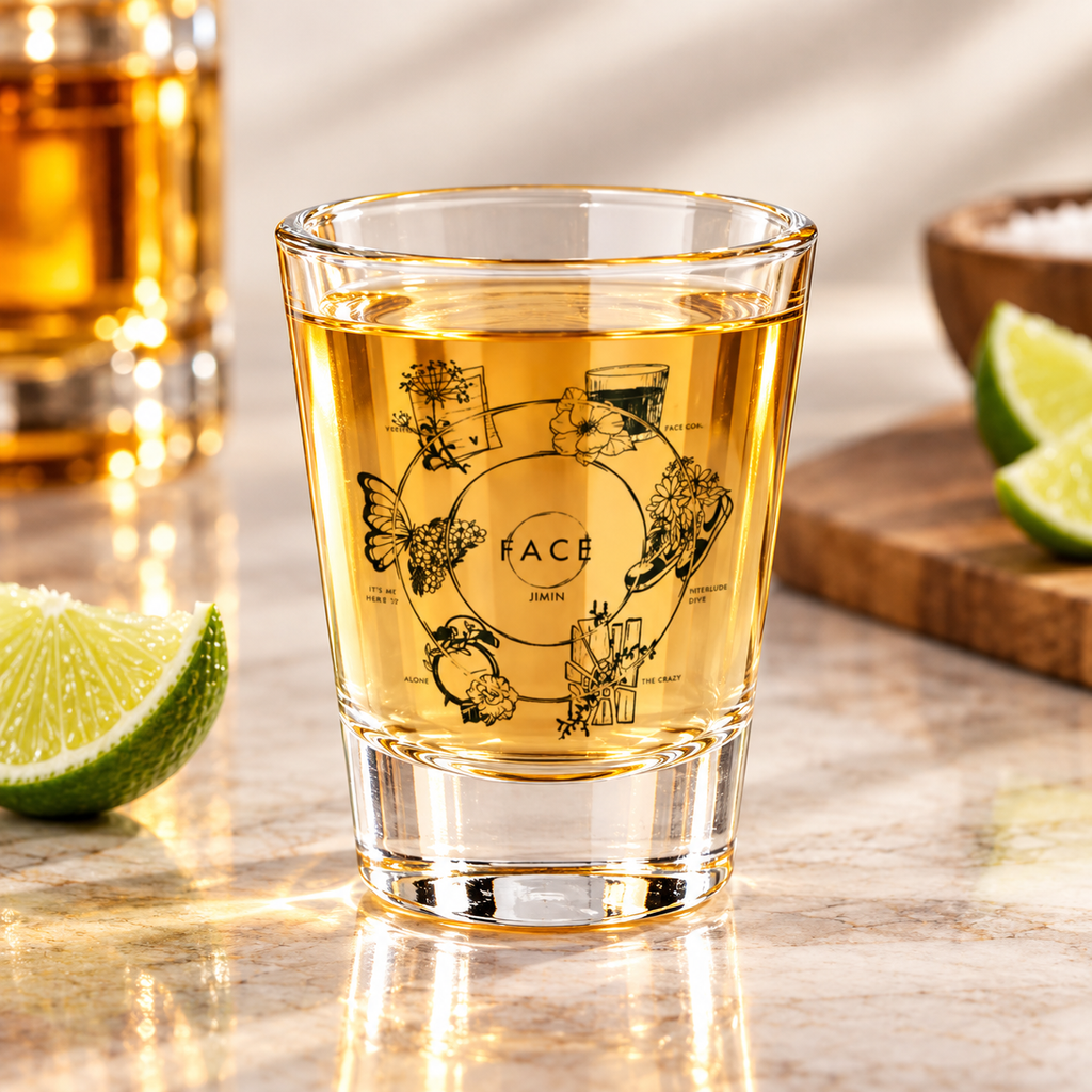 BTS Jimin FACE Shot Glass — 1.5oz