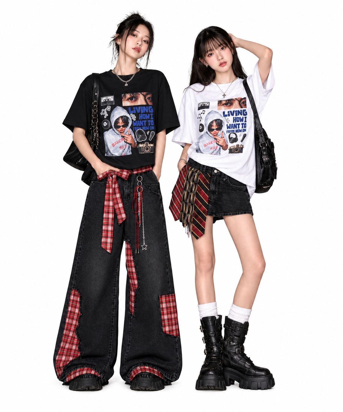 Jungkook Retro Photo Collage Tee