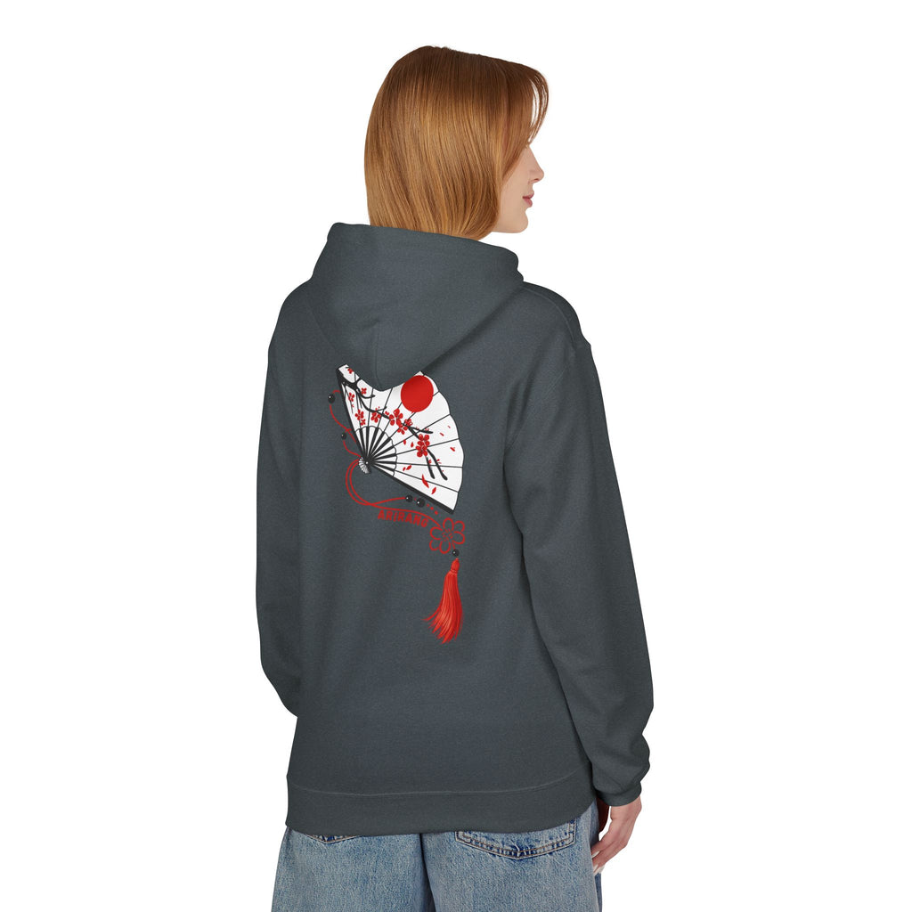 ARIRANG Cherry Blossom Hoodie With Traditional Floral Design