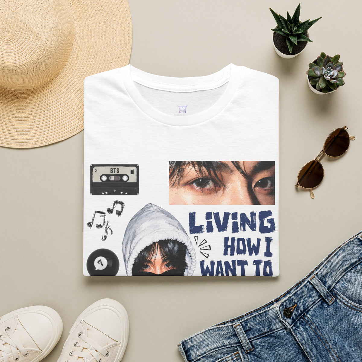 Jungkook bias T-shirt— Retro Photo Collage Tee