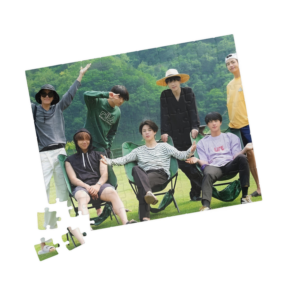 BTS Photo Memory Puzzle — in the soop Group Jigsaw (110/252/520/1014 pc)