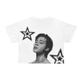 Jimin Monochrome Portrait Graphic Crop Top