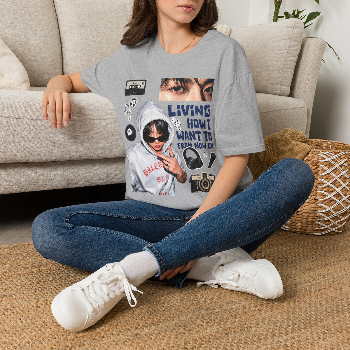 Jungkook bias T-shirt— Retro Photo Collage Tee