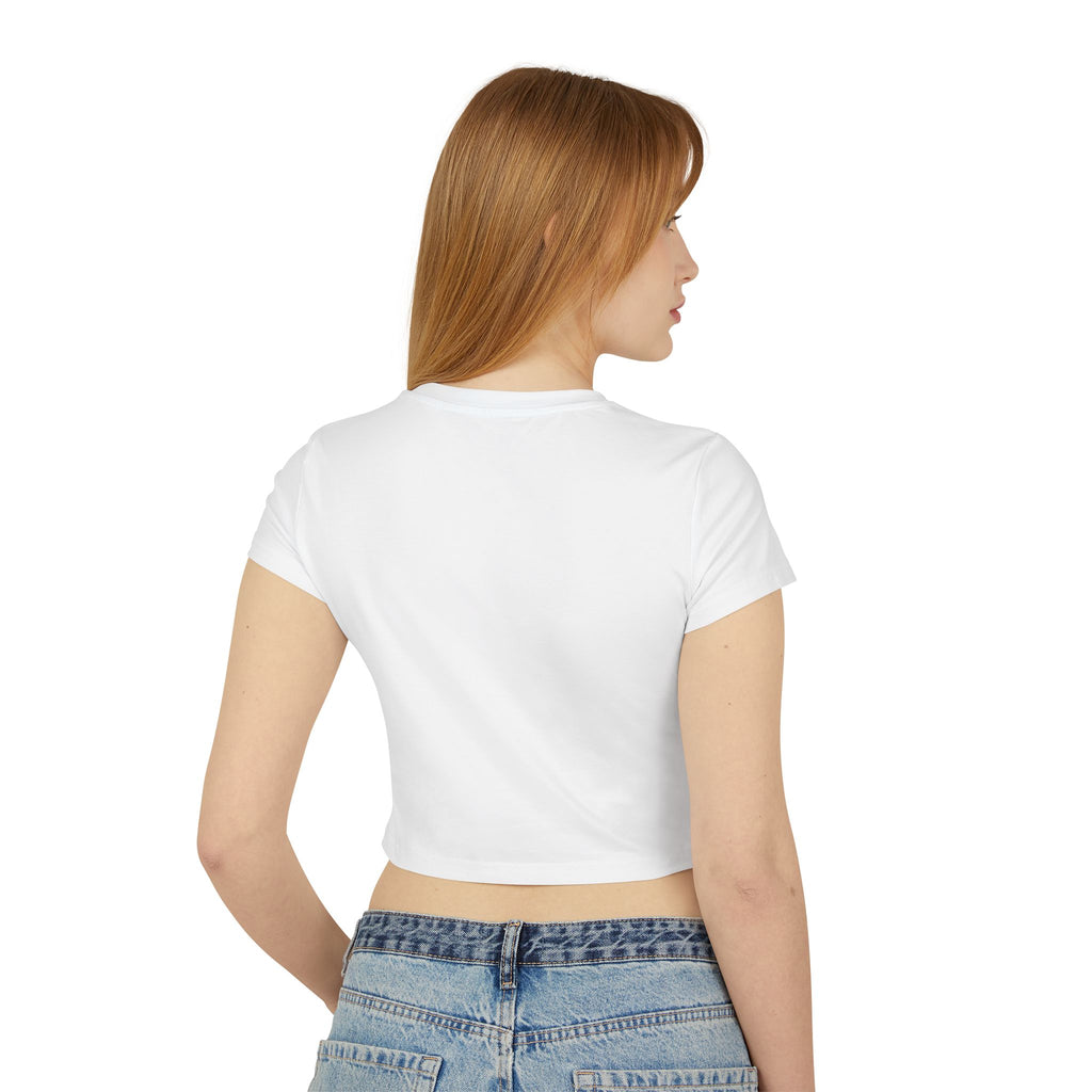 BTS Jungkook Inspired White Crop Top But Daddy I Love Him Y2K Aesthetic Tee for Concerts & Everyday Streetwear
