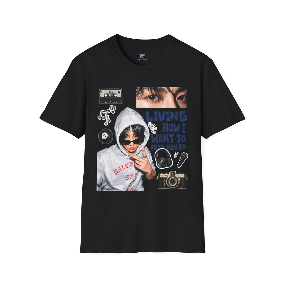 Jungkook bias T-shirt— Retro Photo Collage Tee
