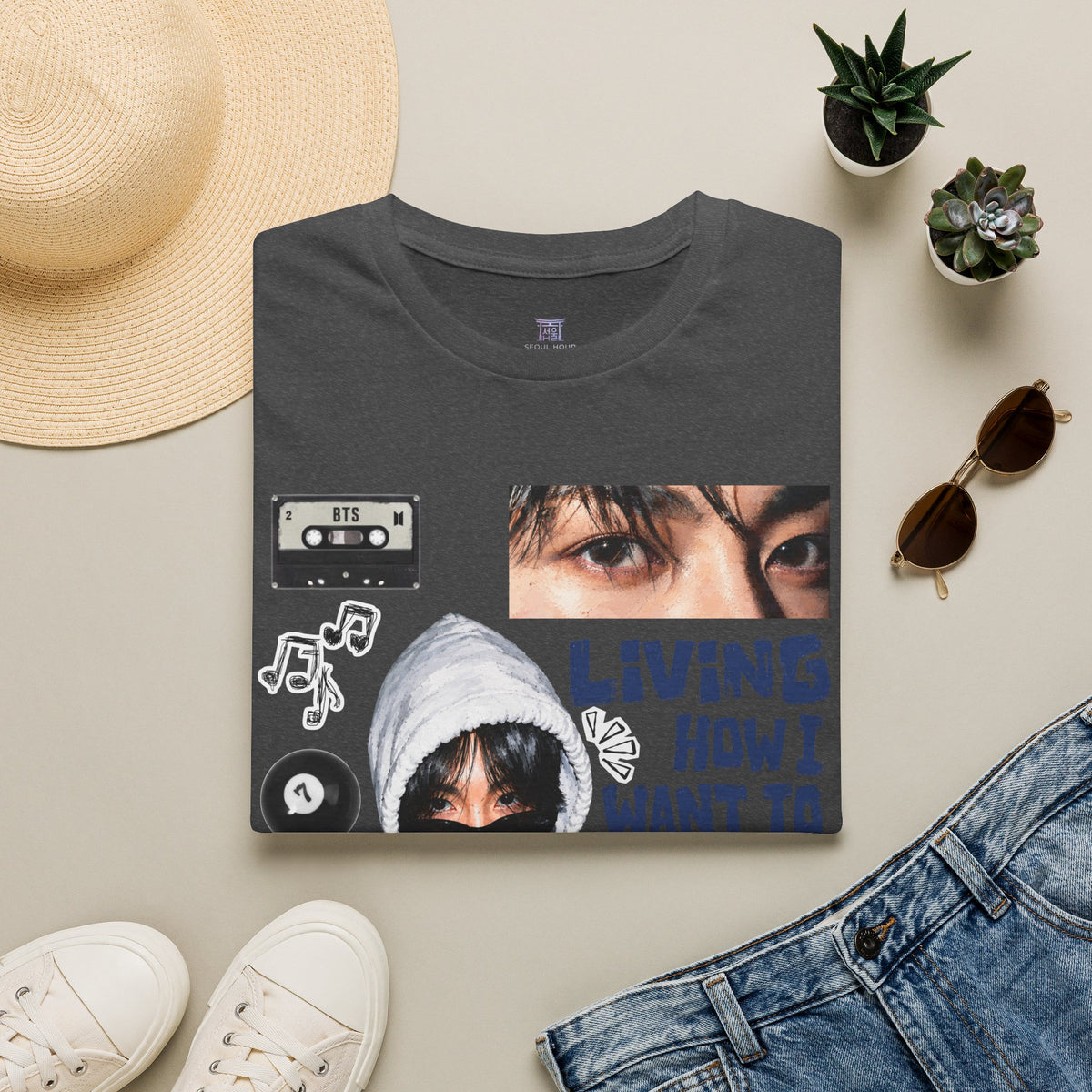 Jungkook bias T-shirt— Retro Photo Collage Tee