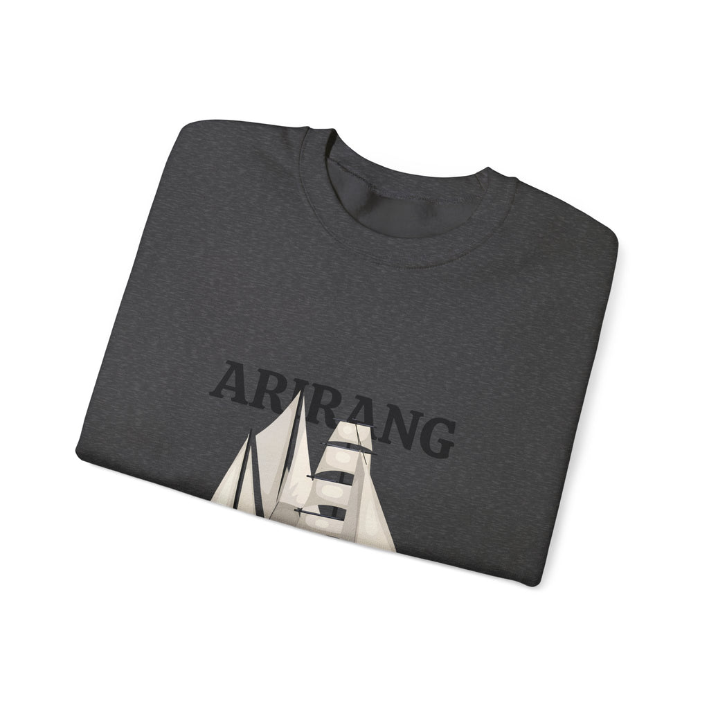 Arirang Sailboat Graphic Sweatshirt | BTS swim graphic in the back