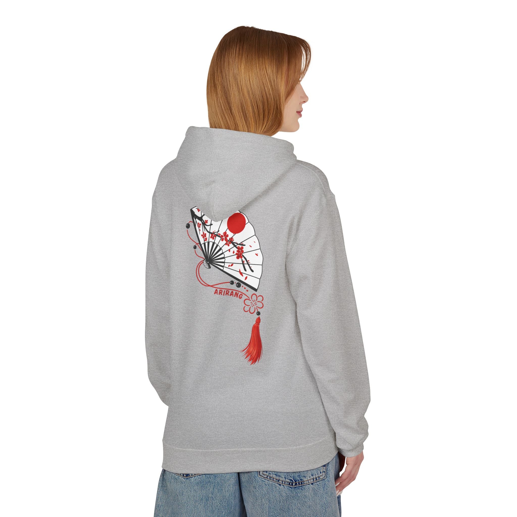 ARIRANG Cherry Blossom Hoodie With Traditional Floral Design