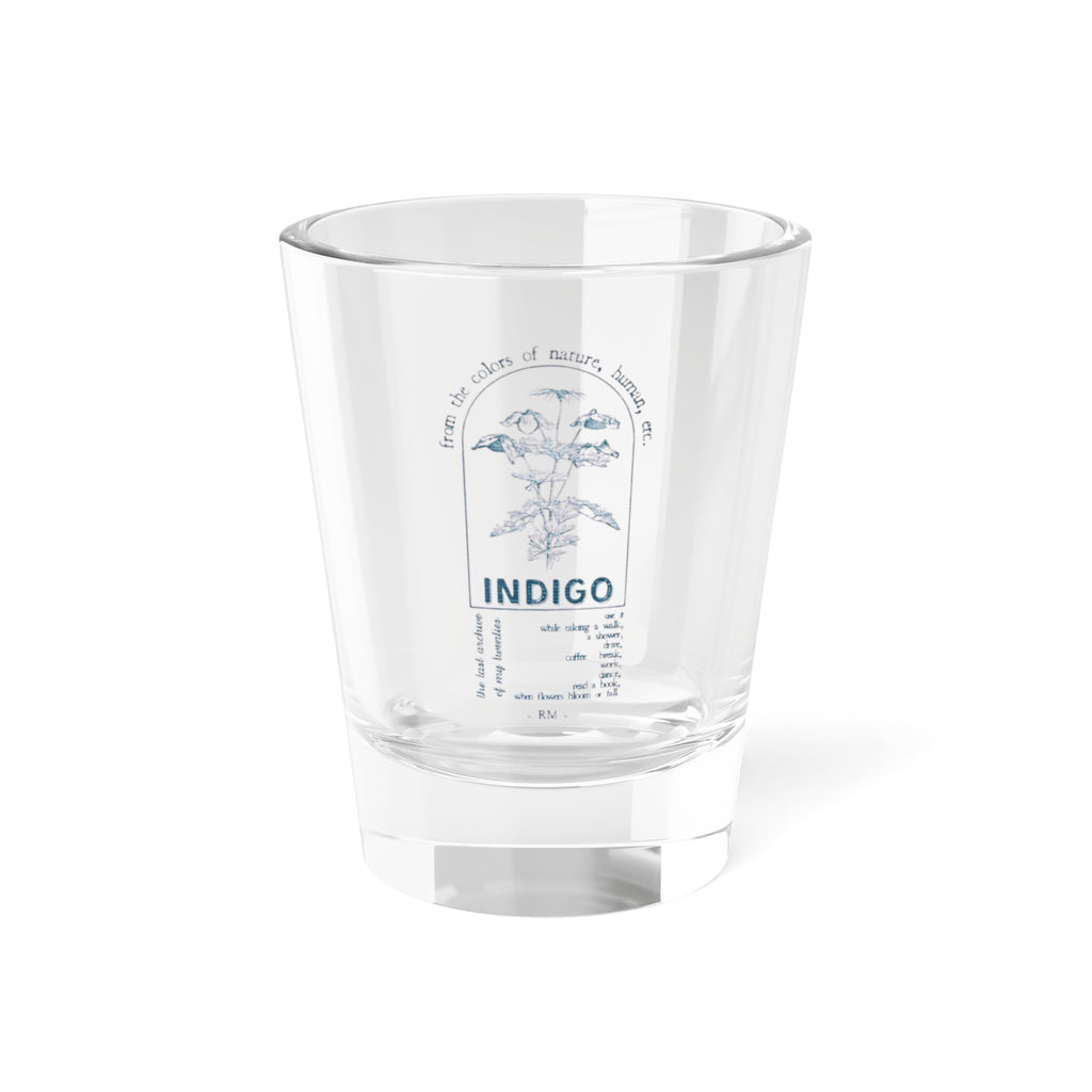 RM Indigo Stamp Shot Glass — 1.5 oz BTS