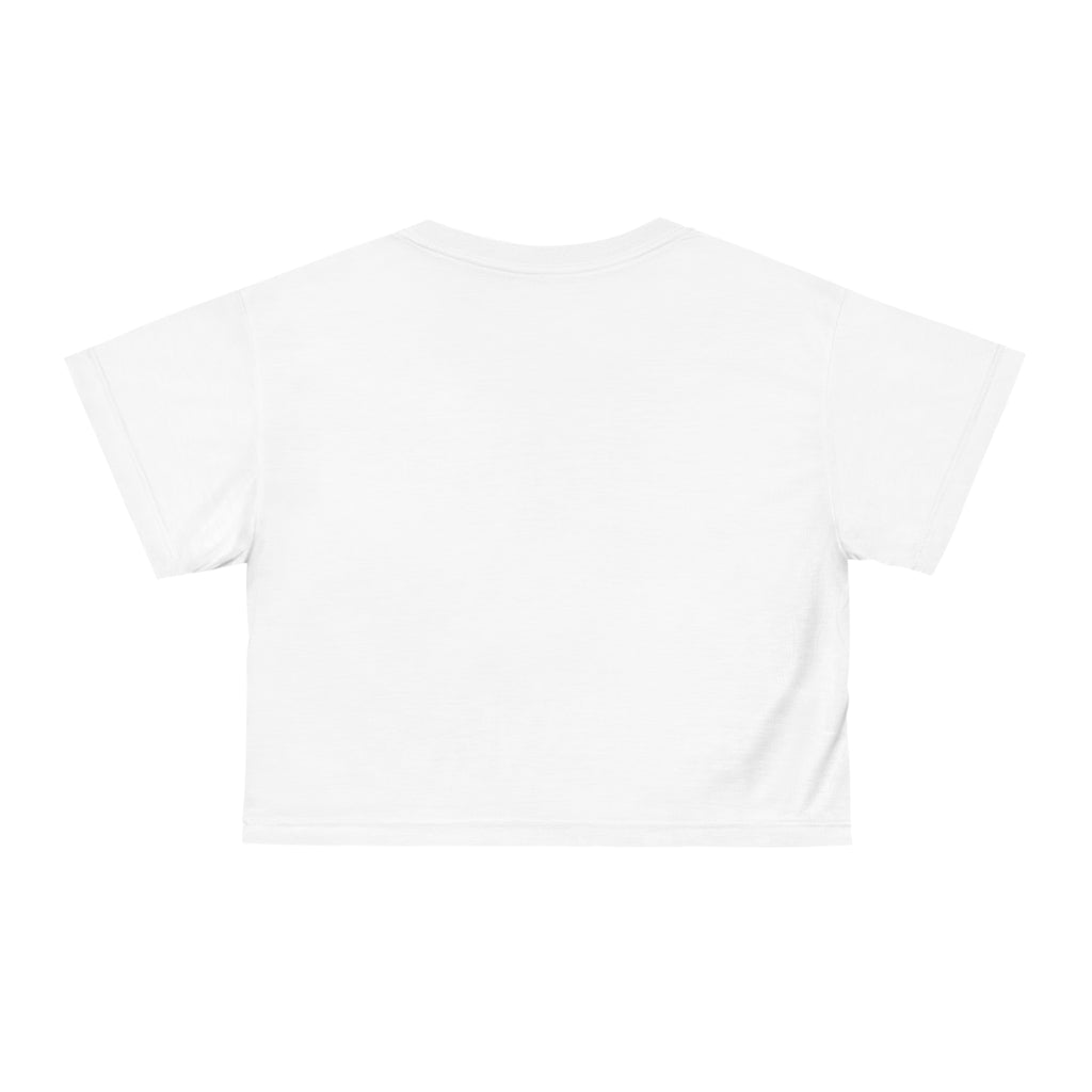 Jin Monochrome Portrait Graphic Crop Top