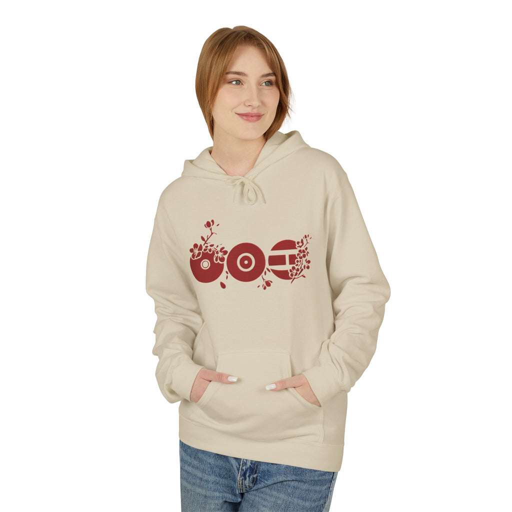 ARIRANG Cherry Blossom Hoodie With Traditional Floral Design