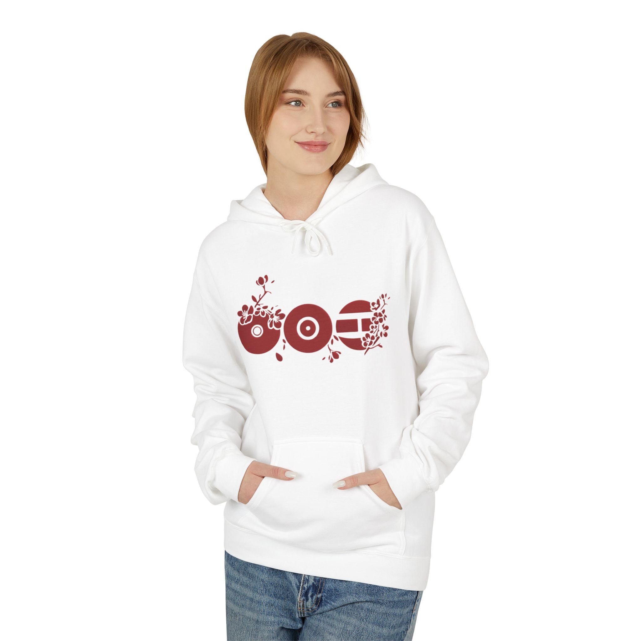 ARIRANG Cherry Blossom Hoodie With Traditional Floral Design