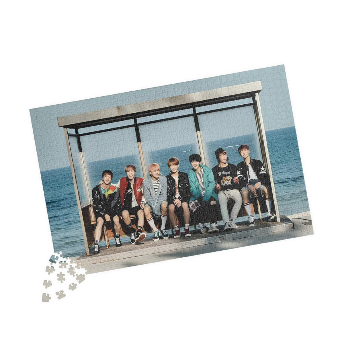 BTS Photo Memory Puzzle — spring day Group Jigsaw (110/252/520/1014 pc)