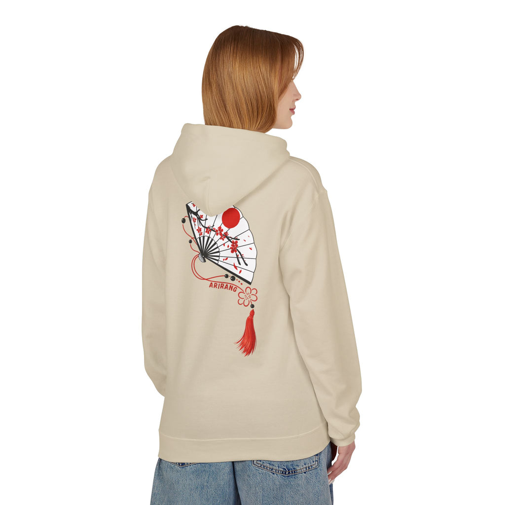 ARIRANG Cherry Blossom Hoodie With Traditional Floral Design