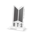 BTS Logo Acrylic Standee — K‑Pop Fan Desk Display