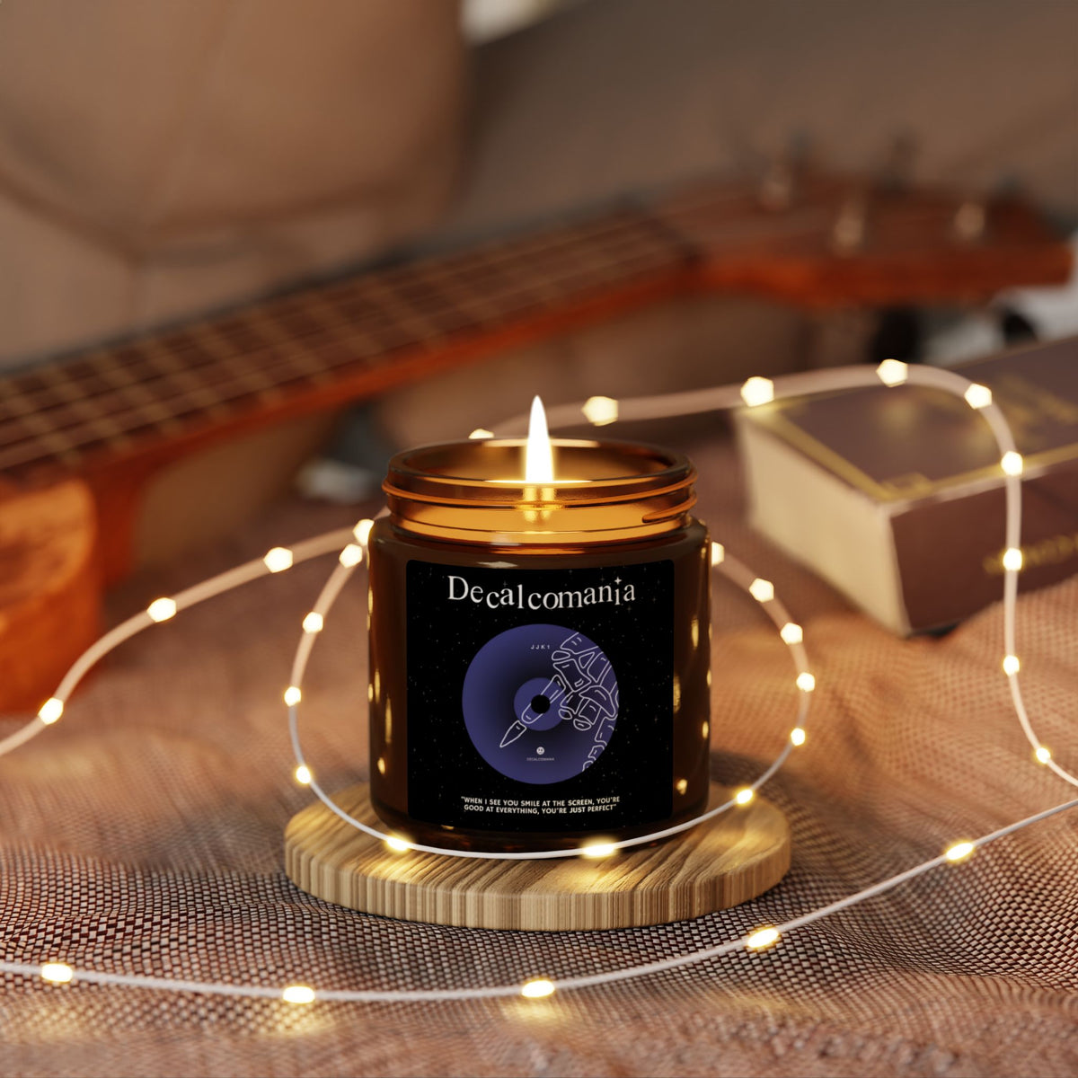 BTS Soy Candle — 'JUNGKOOK Decalcomania' Amber Jar Scented Candle